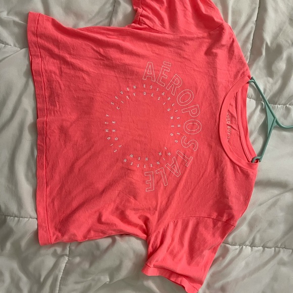 New unused Aeropostale neon orange color tshirt - Picture 2 of 3